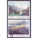 Norge. 1974, Norsk malerkunst. AFA nr. 695-96 ** stemplet postfrisk FDC