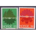Norge. 1974, Arbejderbeskyttelse. AFA nr. 699-700 ** stemplet postfrisk FDC