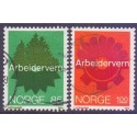 Norge. 1974, Arbejderbeskyttelse. AFA nr. 699-700 ** stemplet postfrisk FDC