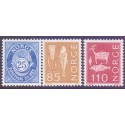 Norge. 1974, Suppleringsværdier. AFA nr. 690-92 ** stemplet postfrisk FDC