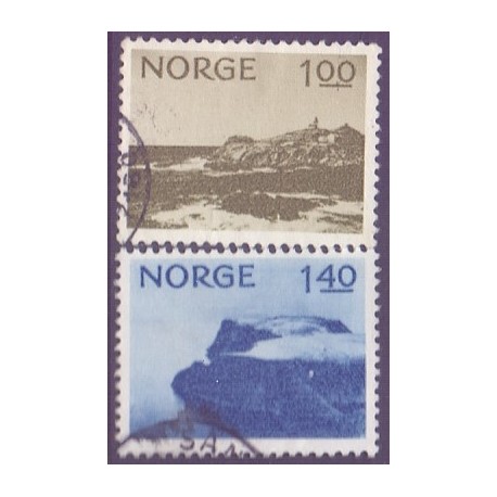 Norge. 1974, Turistmotiver. AFA nr. 693-94 ** stemplet postfrisk FDC