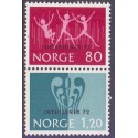 Norge. 1972. INTERJUNEX. AFA nr. 661-62 ** stemplet postfrisk FDC