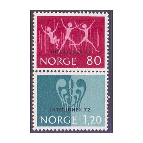 Norge. 1972. INTERJUNEX. AFA nr. 661-62 ** stemplet postfrisk FDC