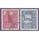 Norge. 1972. Suppleringsværdier. AFA nr. 646-47 ** stemplet postfrisk FDC