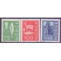Norge. 1973. Suppleringsværdier. AFA nr. 669-71 ** stemplet postfrisk FDC