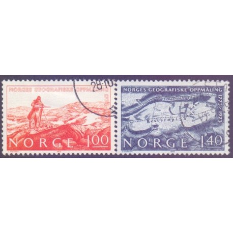 Norge. 1973.Norges geografisk opmåling. AFA nr. 688-89 ** stemplet postfrisk FDC