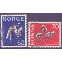 Norge. 1970. Norges Idrætsskolers 100 års-jubilæum. AFA nr. 630-31 ** stemplet postfrisk FDC