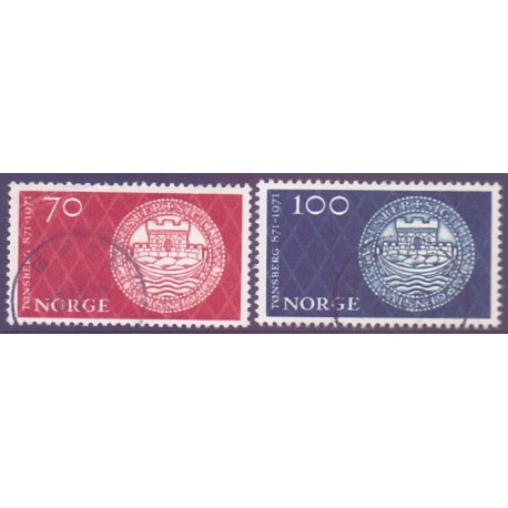 Norge. 1971. Tønsbergs 1100 års-jubilæum. AFA nr. 632-33 ** stemplet postfrisk FDC