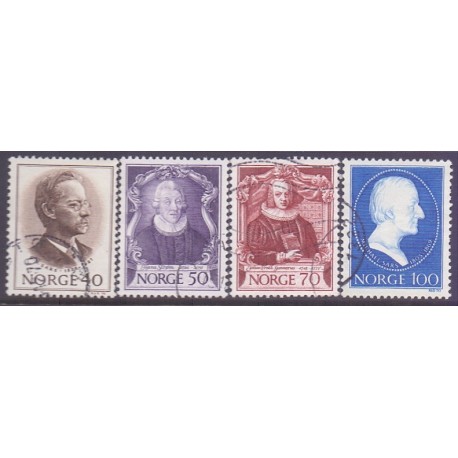 Norge. 1970. Norske Zoologer. AFA nr. 626-29 ** stemplet postfrisk FDC