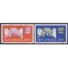 Norge. 1971. Stortinget. AFA nr. 634-35 ** stemplet postfrisk FDC