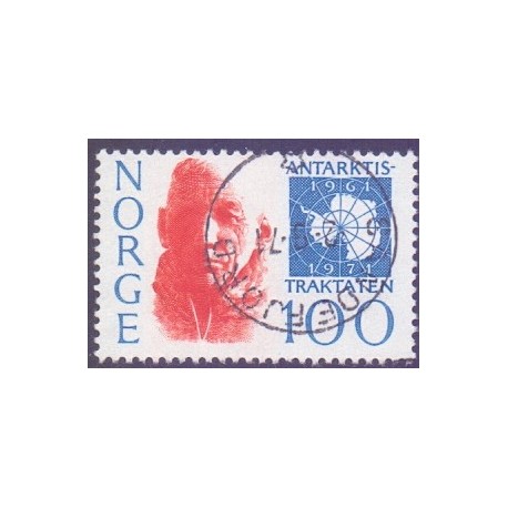 Norge. 1971. Antarktistraktaten. AFA nr. 642 ** stemplet postfrisk FDC