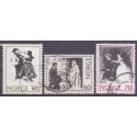 Norge. 1971. Norske Eventyr I. AFA nr. 643-45 ** stemplet postfrisk FDC