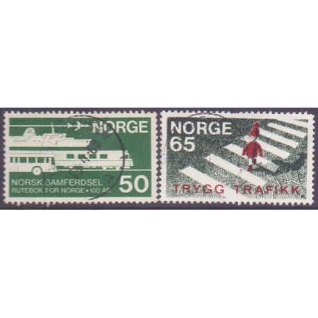 Norge. 1969. Trafikudgave. AFA nr. 594-95 ** stemplet postfrisk FDC
