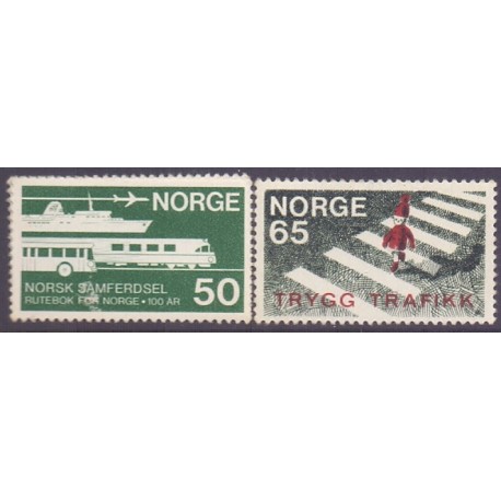 Norge. 1969. Trafikudgave. AFA nr. 594-95 ** stemplet postfrisk FDC
