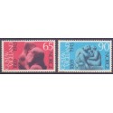 Norge. 1969. Gustav Vigeland. AFA nr. 607-08 ** stemplet postfrisk FDC