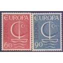 Norge. 1966. Europamæker / CEPT. AFA nr. 560-61 **  stemplet postfrisk FDC