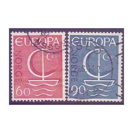 Norge. 1966. Europamæker / CEPT. AFA nr. 560-61 **  stemplet postfrisk FDC