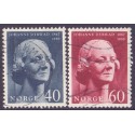 Norge. 1967. Johanne Dubwads. AFA nr. 570-71 **  stemplet postfrisk FDC