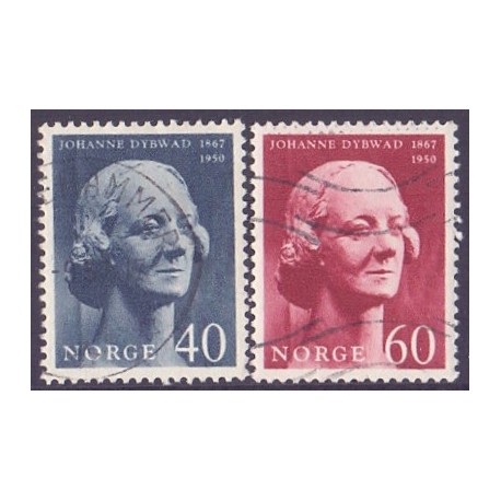 Norge. 1967. Johanne Dubwads. AFA nr. 570-71 **  stemplet postfrisk FDC