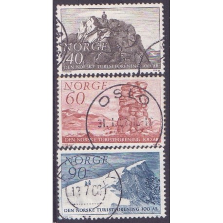 Norge. 1968. Den Norske Turistforening. AFA nr. 574-76 **  stemplet postfrisk FDC