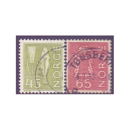 Norge. 1968. Sluppleringsværdier. AFA nr. 579-80 ** stemplet postfrisk FDC