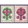 Norge. 1968. Norsk luthersk indremissionselskab. AFA nr. 583-84 ** stemplet postfrisk FDC