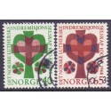 Norge. 1968. Norsk luthersk indremissionselskab. AFA nr. 583-84 ** stemplet postfrisk FDC
