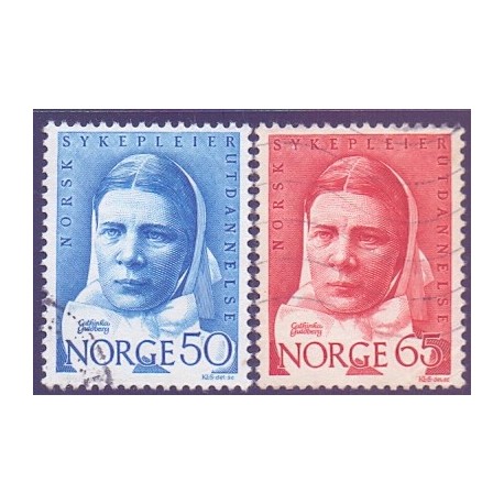 Norge. 1968. Norsk sygeplejeuddannelse. AFA nr. 587-88 ** stemplet postfrisk FDC