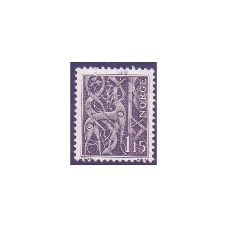 Norge. 1969. Nordportalen på Urnes stavkirke. AFA nr. 591 ** stemplet postfrisk FDC