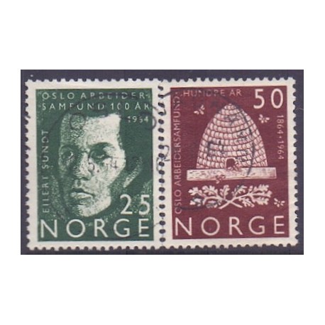 Norge. 1964. Oslo Arbejdersamfund. AFA nr. 526-27  **  stemplet postfrisk FDC