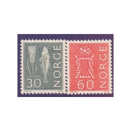 Norge. 1964. Farveændringer. AFA nr. 537-38  **  stemplet postfrisk FDC