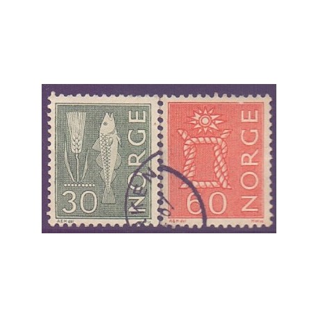 Norge. 1964. Farveændringer. AFA nr. 537-38  **  stemplet postfrisk FDC