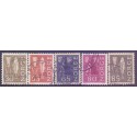 Norge. 1963. Nye tegninger. AFA nr. 517-21  **  stemplet postfrisk FDC