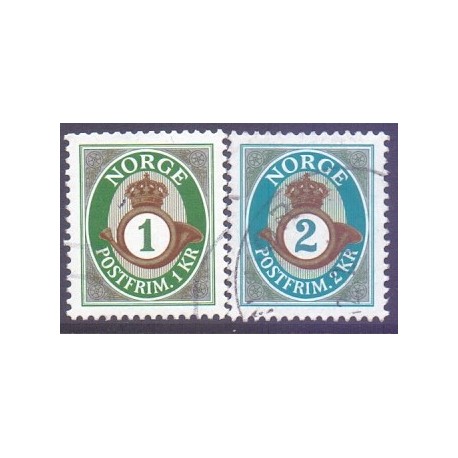 Norge. 2001. Posthorn i nyt design. AFA nr. 1371-73 **  stemplet postfrisk FDC