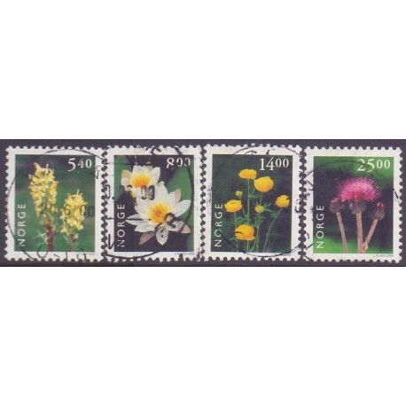 Norge. 2000. Norsk flora IV. AFA nr. 1332-35  **  stemplet postfrisk FDC