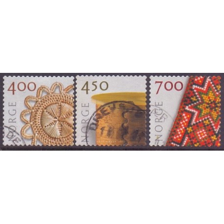 Norge. 2001. Kunsthåndværk. AFA nr. 1362-64 **  stemplet postfrisk FDC
