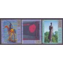 Norge. 1998. Nutidskunst. AFA nr. 1285-87.  ** stemplet postfrisk FDC