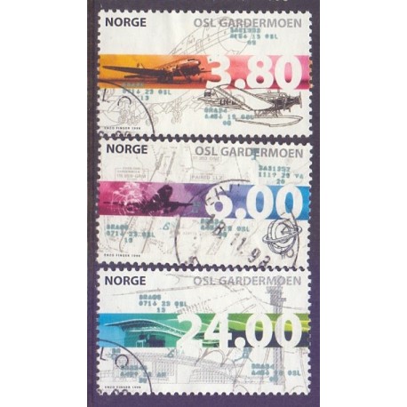 Norge. 1998. Oslo Lufthavn. AFA nr. 1290-92.  ** stemplet postfrisk FDC