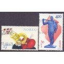 Norge. 1999. Valentinsdag og Lo 100 år. AFA nr. 1304-05  ** stemplet postfrisk FDC