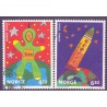 Norge. 2000. International tegnekonkurrence. AFA nr. 1351-52 **  stemplet postfrisk FDC