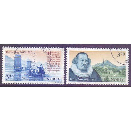Norge. 1997. Petter Dass fødsel. AFA nr. 1263-64  ** stemplet postfrisk FDC