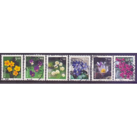 Norge. 1998. Norsk Flora II. AFA nr. 1267-72  ** stemplet postfrisk FDC