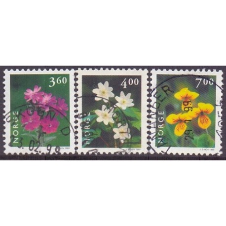 Norge. 1999. Norsk flora III. AFA nr. 1301-03  ** stemplet postfrisk FDC