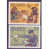 Island. 1974. Verdenspostunionen 100-års jubilæum. AFA nr. 499-500 **   postfrisk st. stemplet FDC