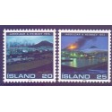 Island. 1975. Vulkanudbruddet på Heimaey. AFA nr. 501-02 **  postfrisk st. stemplet FDC