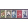 Island. 1975. Berømte islændinge. AFA nr. 505-09 ** postfrisk st. stemplet FDC