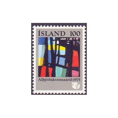 Island. 1975. Røde Kors 50-års jubilæum. AFA nr. 510 **  postfrisk st. stemplet FDC