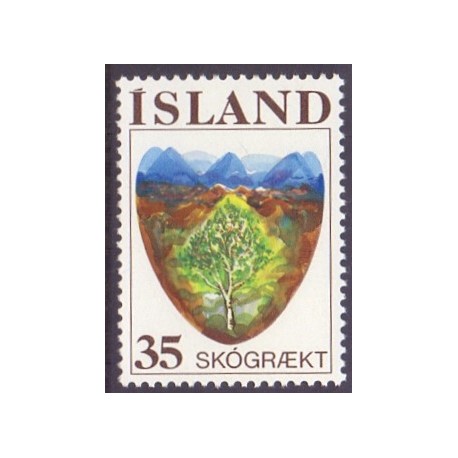 Island. 1975. Skovbrug. AFA nr. 513 **  postfrisk st. stemplet FDC