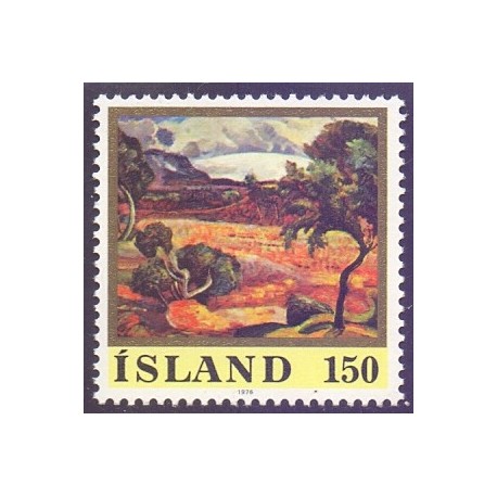 Island. 1976.  Asgrimur Jónsson maleri. AFA nr. 514 **  postfrisk st. stemplet FDC