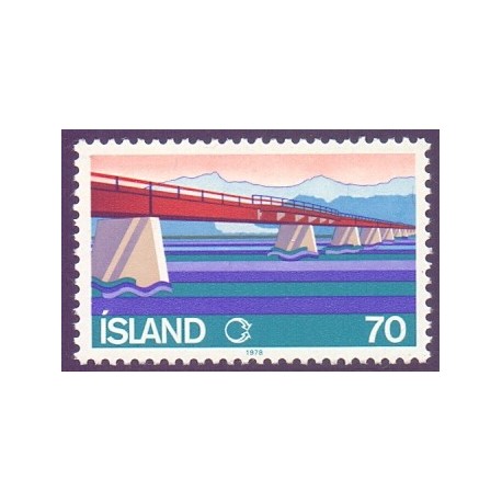 Island. 1978. Trafikanlæg. AFA nr. 535 **  postfrisk st. stemplet FDC